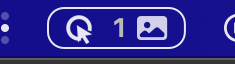 Menu bar after: the mark filled, matching the system glyphs